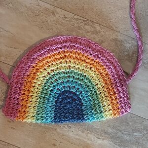 Capelli of New York Rainbow Crochet Kids Bag